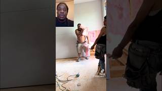 Man Uses #fiberglass #insulation as a towel #duet #viralvideos #viral #funniestvideo #funnyreel