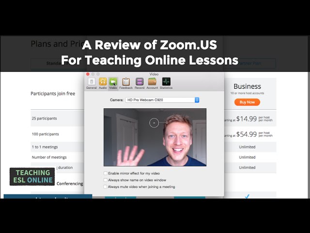 A Review of Zoom.us for Teaching Online Lessons