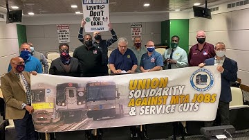 MTA unions united against layoffs