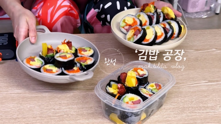 ENG)VLOG:김밥으로 시작해서 김밥으로 끝나는 수미상관(?) 브이로그 ㅋㅋ영상에 무슨 된장찌개랑 김밥 밖에 없나봐...소곱창 낮술도 했어요☺️