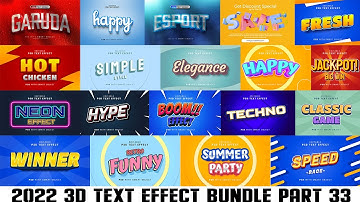 2022 3D Text Effect Part 33