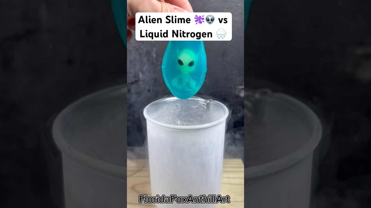 Alien Slime 🫟👽 vs Liquid Nitrogen 🌧️ 