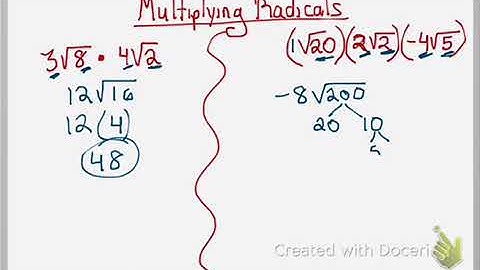 multiplying radicals