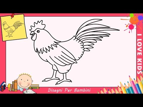 Video: Come Si Disegna Un Pollo Passo Dopo Passo