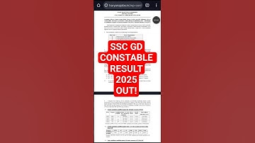 SSC GD Constable Result 2025 Out || How to check SSC GD Constable Result 2025 #sscgdresult