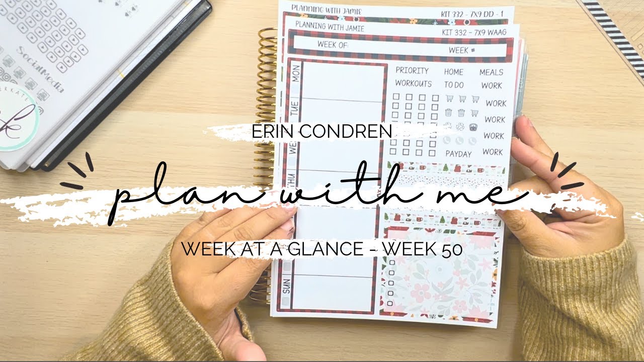 WEEK AT A GLANCE PLAN WITH ME | DAILY DUO | ERIN CONDREN | DAILY DUO ...