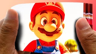 Toad brings Mario to the Mushroom kingdom | Super Mario Bros 2023 animation flipbook | MovieBlink