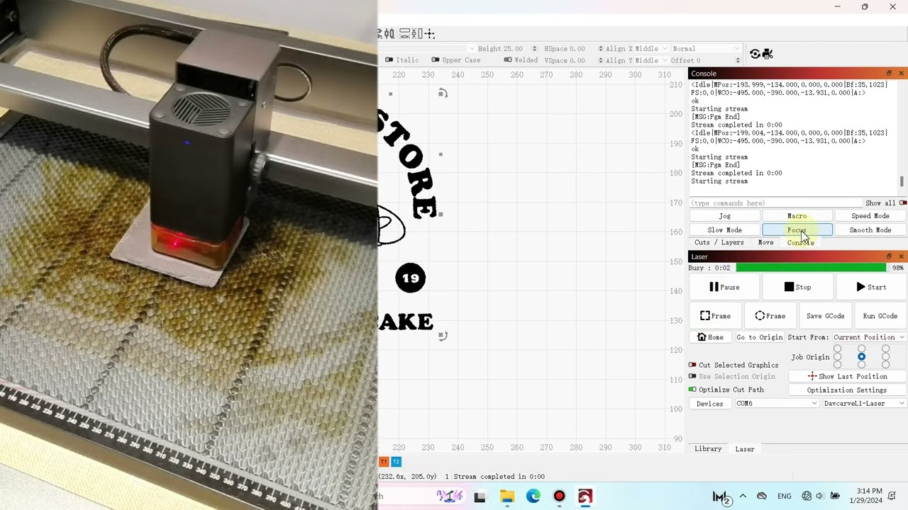 Rock Plate Coaster instructional video-davcarve L1