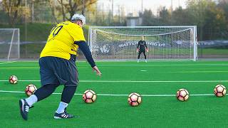 This Guy weighs 480 lbs and still Hits Free Kicks Like a PRO!