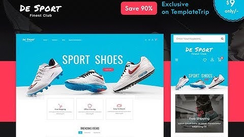 [EXCLUSIVE] Sport Shoes - eCommerce WooCommerce Responsive Theme - TemplateTrip [90% OFF]