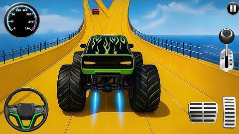 Monster Truck Mega Ramp Impossible Driver - Mega Ramp Car Stunt Master Simulator - Android Gameplay
