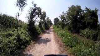 Tratto Pontevico - Cremona su percorso protetto per bicicletta MTB o pedonale - 05a CSG