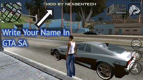 How To Write Your Name/Watermark In GTA San Andreas In Any Android Device