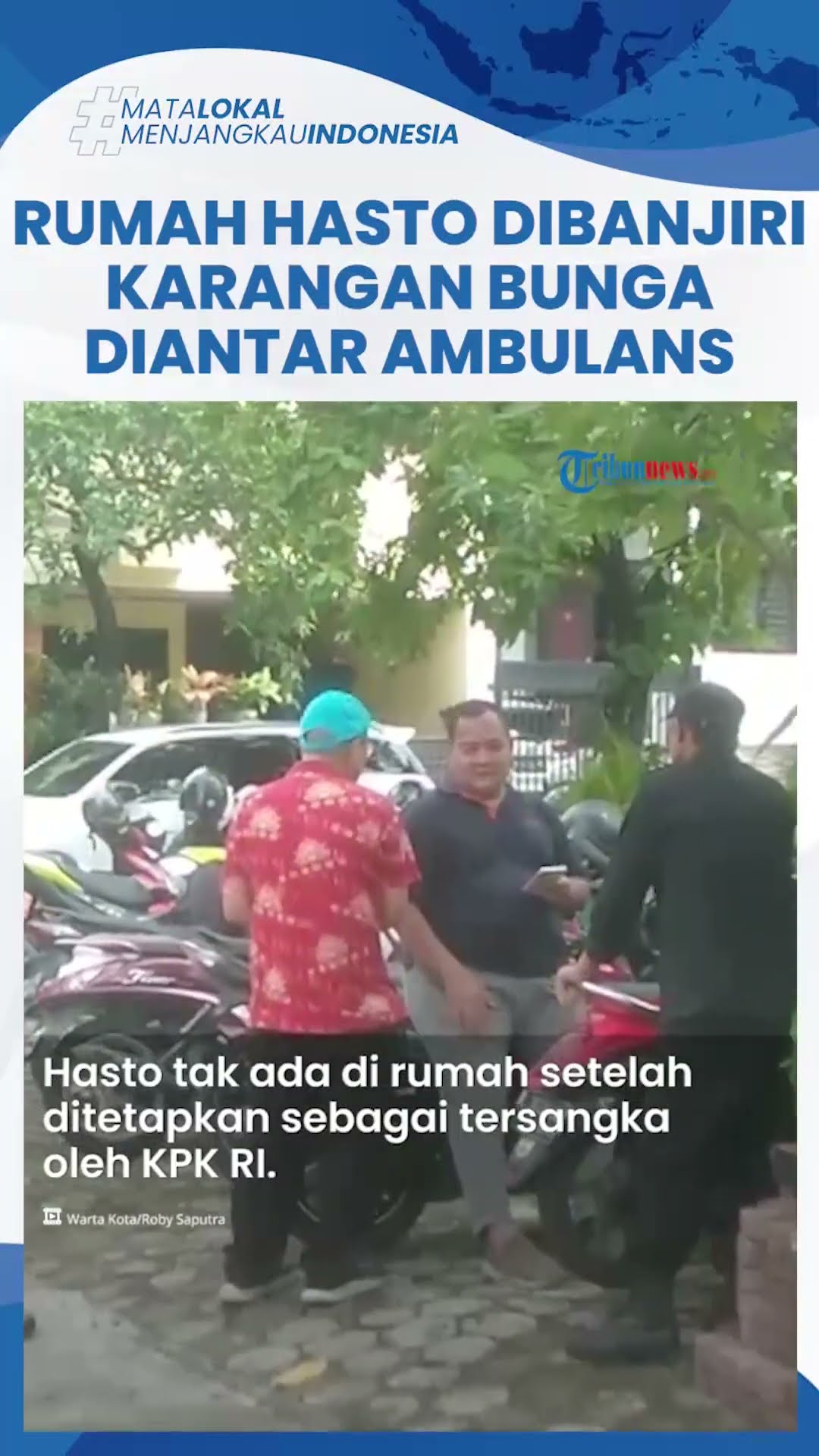 Hasto 'Sembunyi' Usai Jadi Tersangka, Rumahnya Dibanjiri Karangan Bunga, Diantar Pakai Ambulans PDIP
