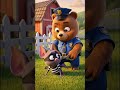 A B C D Animal Sounds | Alligator Bear Cat Dog 🚓🐾 Baby Cop Catches Thieves on the Farm!