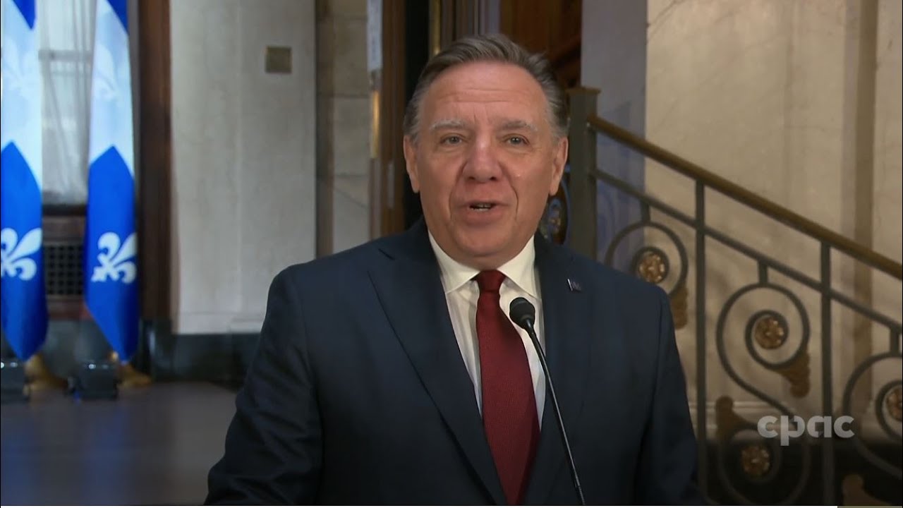 Le PM du Québec François Legault annonce que Pierre Fitzgibbon