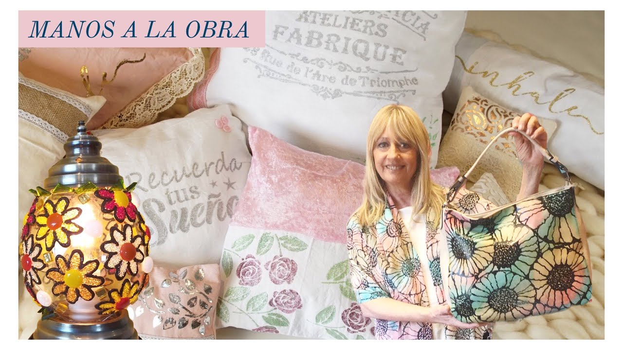 Manos a la Obra Tv 2022 Programa 30 Almohadones  - Lampara con Gemas  - Pintar Bolso de cuero