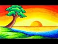 Nature Scenery Drawing For Beginners