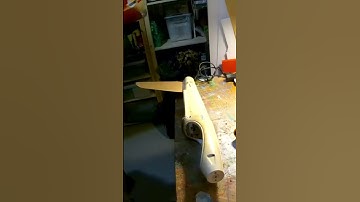DIY RC airplane flying wing conversion - wing mount #shorts