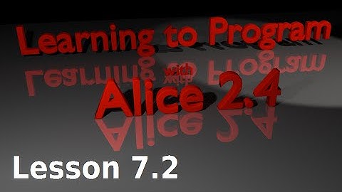 Alice Tutorial 2.4 Lesson 7.2 - Adjusting the Vehicle Property in Code