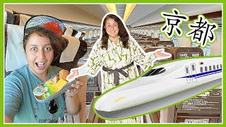 BULLET TRAIN to Kyoto | Traditional JAPANESE Ryokan Tour | Japan Vlogs 2023