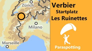 Startplatz Les Ruinettes Verbier Schweiz Paraspotting
