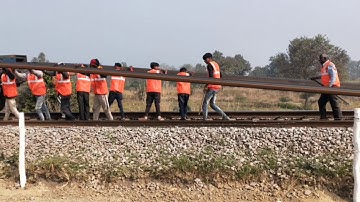 260 meter Rail panel unloading from   BFR