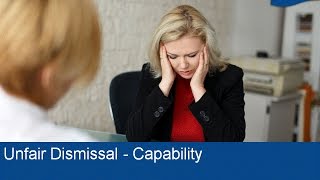 Unfair Dismissal - Capability 3 of 4