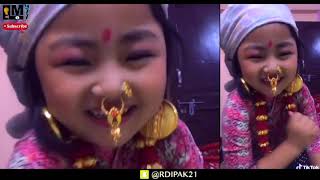 Numa Rai Tik Tok|Nepali Tiktok Viral Baby - Little Fulandeko Aamaa| Listen Me 977 Resimi