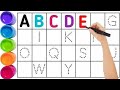 Alphabet capital letter a to z write ✍️ | abcd writing | acb colour | ABC alphabet | abcd song
