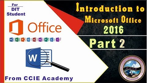 Introduction to Microsoft Word 2016 Part 2 in Urdu and Hindi