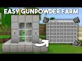 Easiest Gunpowder Farm Minecraft Bedrock 1.20! (No creepers)