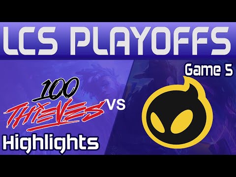 100 vs DIG Highlights Game 5 | LCS Summer Playoffs 2024 | 100 Thieves vs Dignitas