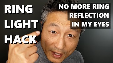 How to Remove the Ring Light Reflection in Your Eyes for Self Tape Auditions (example before+after)