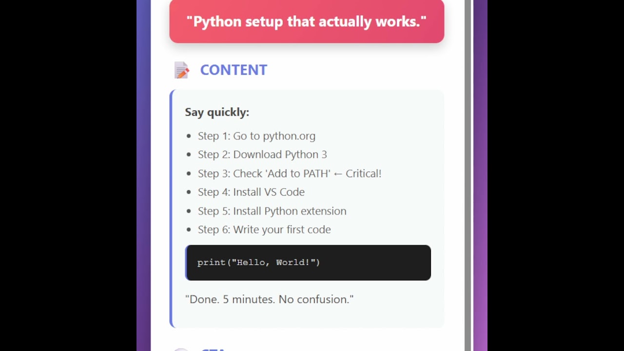 The Python Setup Mistake 90% of Beginners Make