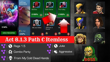 Act 8.1.3 Path C (Rage, Combo Party)     l     Act 8 100% Itemless