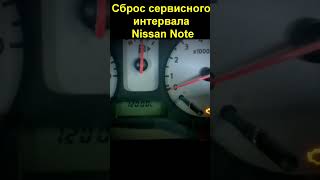 Сброс сервисного интервала Nissan Note