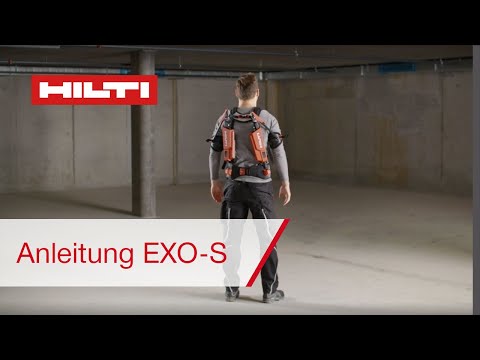 Hilti EXO-S Exoskelett für Überkopfarbeiten - Anleitung