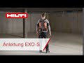 Hilti EXO-S Exoskelett für Überkopfarbeiten - Anleitung