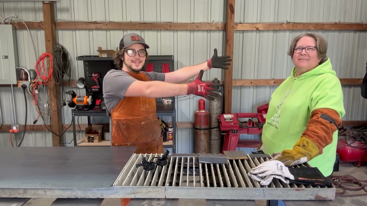 Teaching my Mom How to Plasma Cut with a Lotus lt5000d Plasma Cutter