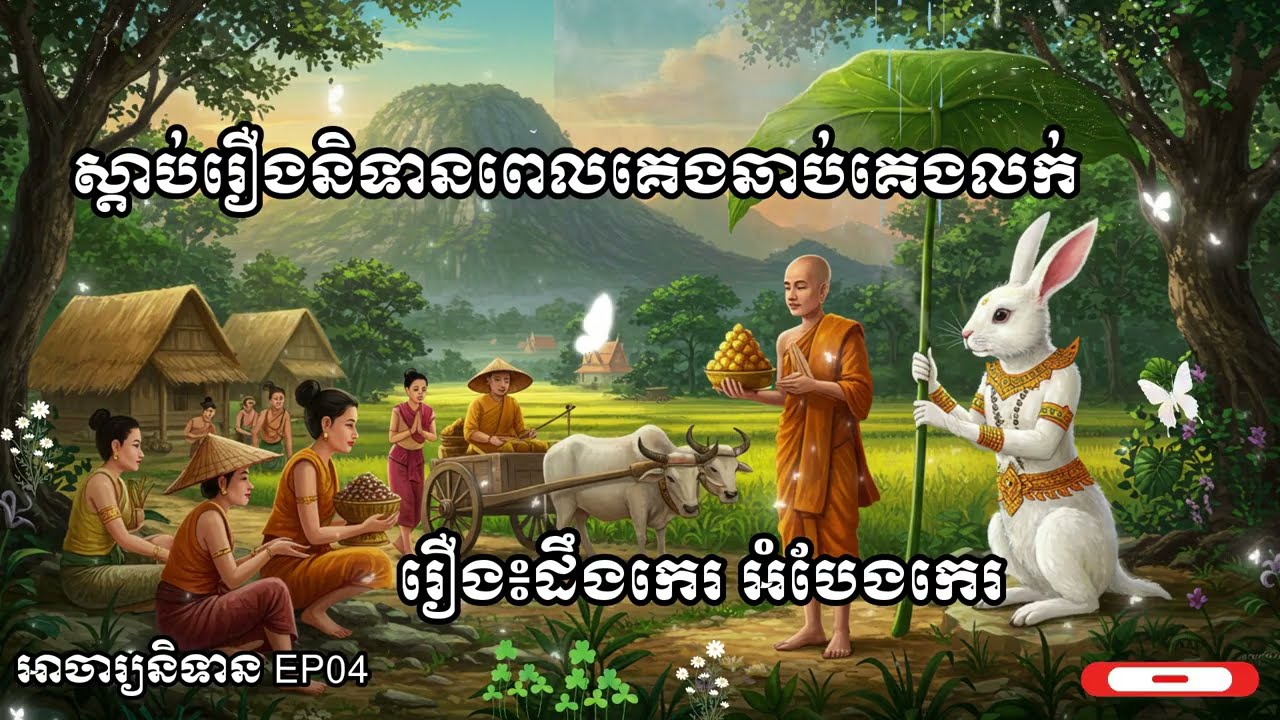 EP04- ស្តាប់រឿងនិទានពេលគេងឆាប់គេងលក់,រឿង៖ ដឹងកេរ អំបែងកេរ,អាចារ្យនិទាន