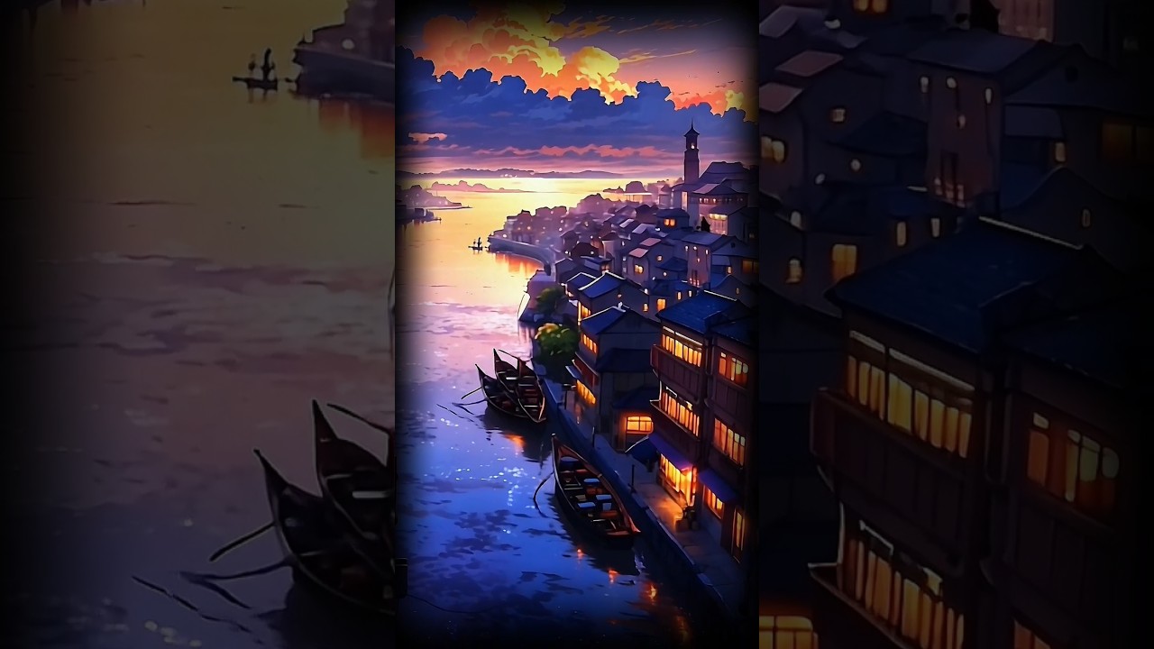 Aesthetic Anime Night Scene | Stunning Cinematic Visuals 🌌✨ 