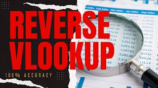 Reverse VLOOKUP in Excel - How to Retrieve Values from the Leftmost Column. @ExcelCluster