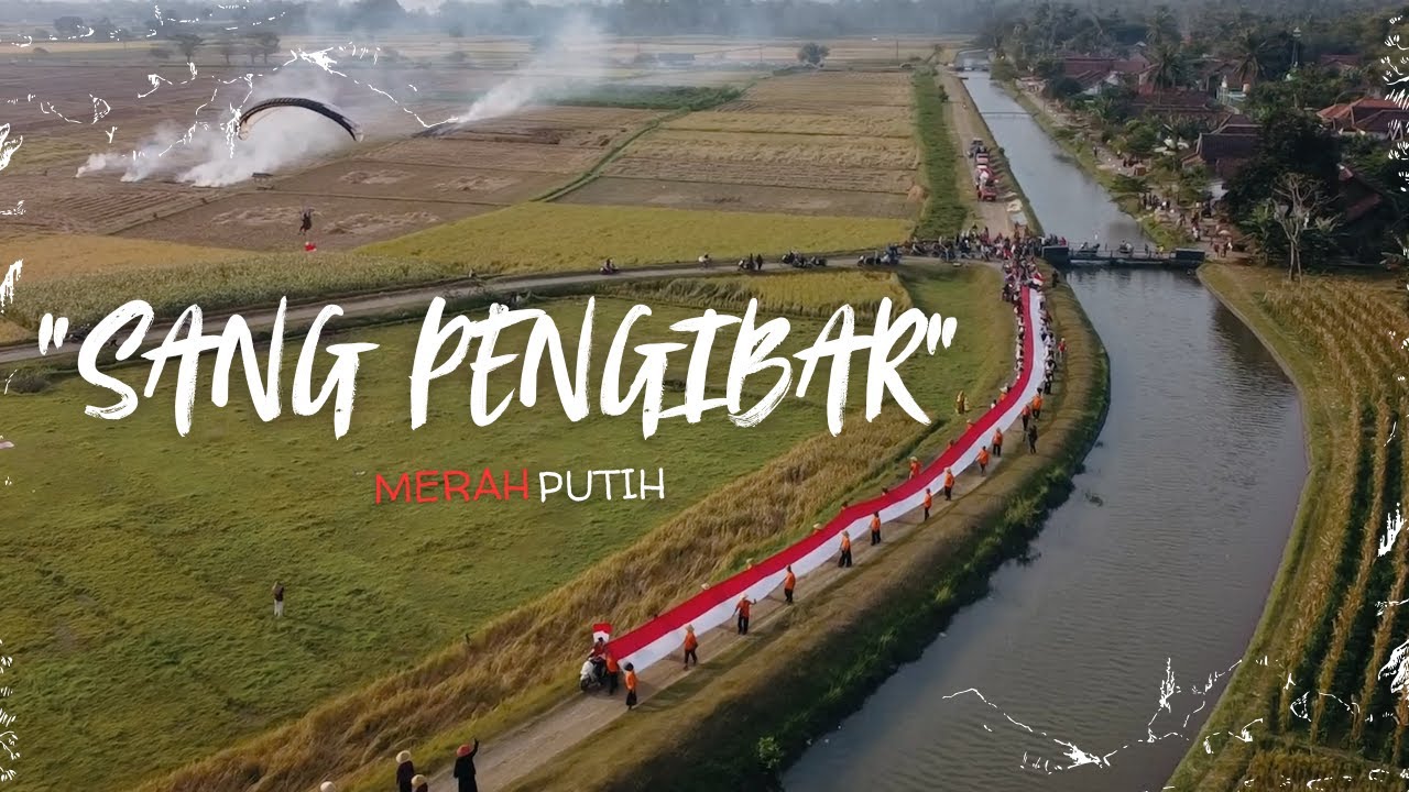 Bentangan Merah Putih memperingati HUTRI ke 80