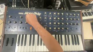 Korg mono/ploy with midi sounddesign (no talking)0831 part2#korg #dbstudiotv #dj #synth #sounddesign