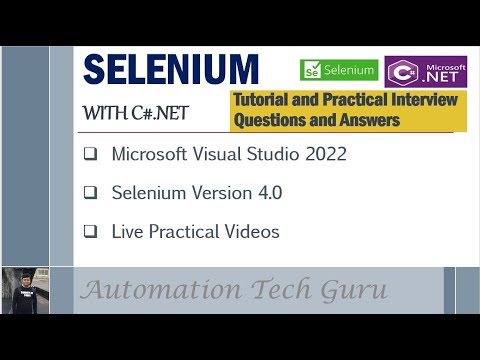 Selenium with C#.NET |Tutorial and Practical Interview Questions and Answers |Live Practical Example