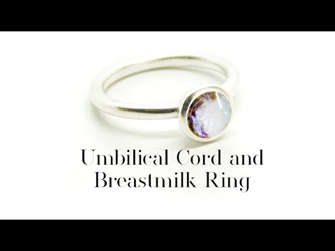 Umbilical Cord and Breastmilk Ring - ASMR Breastmilk Jewellery Making 