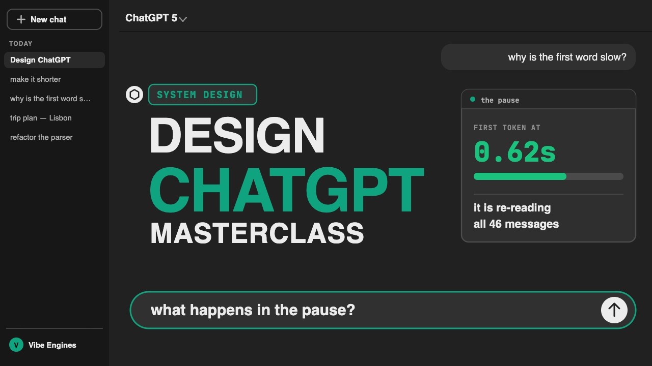 Design ChatGPT: What Actually Happens In The Pause — System Design Masterclass thumbnail