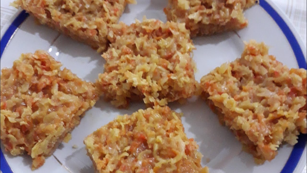 Cocada de cenoura delícia e economia.