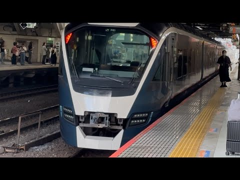 特急サフィール踊り子2号東京行きの返却回送e261系RS1編成は大宮駅入線シーン(回3002M) 2025 7.13 17:33